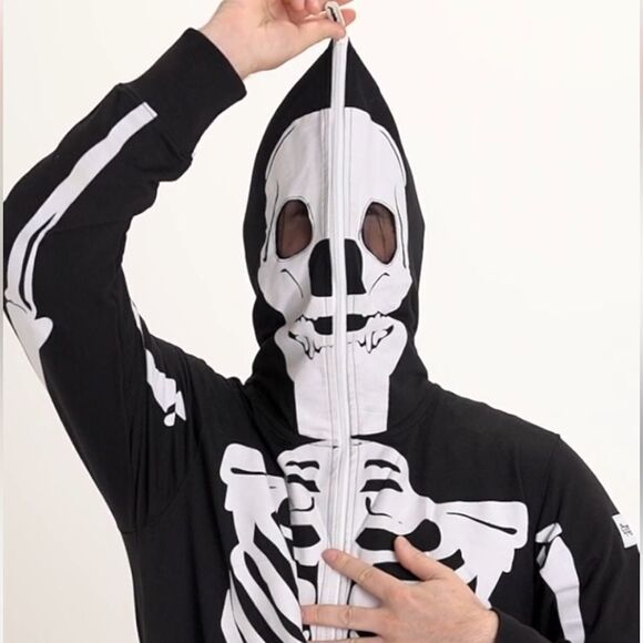 Tipsy Elves Skeleton Jumpsuit size small - Picture 3 of 14